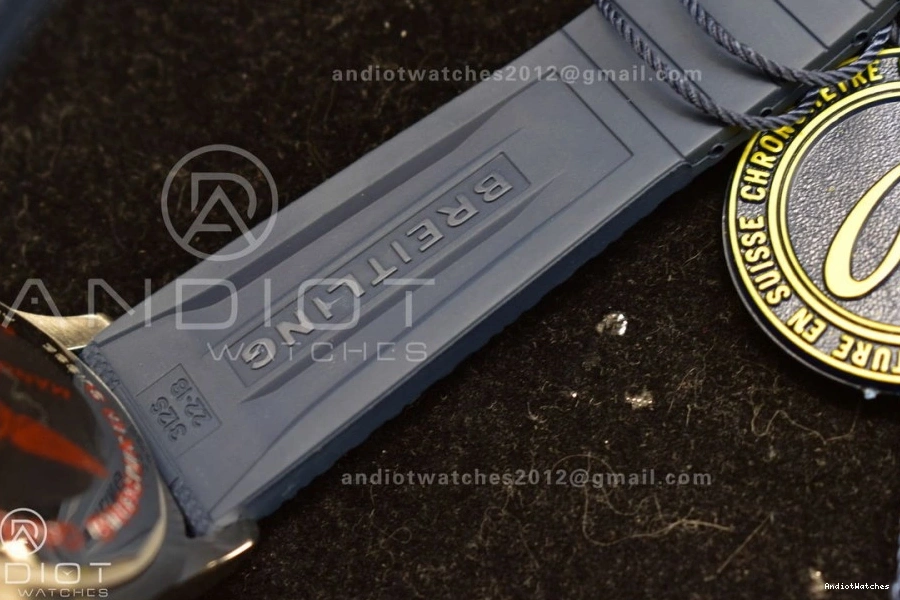 Best Edition 1:1 Dial on Contemporary 1168 A BLSF Strap Blue SS Automatic SuperOcean Blue 42 Rubber 0816